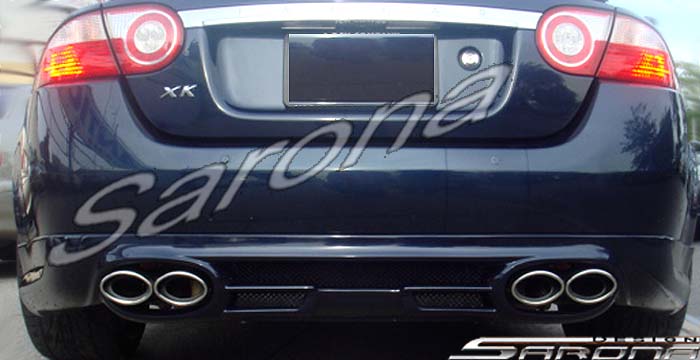 Custom Jaguar XK Rear Bumper  Coupe Rear Add-on Lip (2007 - 2012) - $650.00 (Part #JG-005-RA)